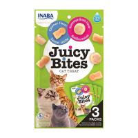 تشویقی گربه اینابا جوسی بایتس طعم کالاماری و سوپ خانگی