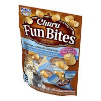 تشویقی گربه اینابا چورو فان بایتس طعم مرغ با تون و صدف 60 گرم