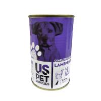 کنسرو پته سگ USPET گوشت بره، خرگوش و سبزیجات 400 گرم