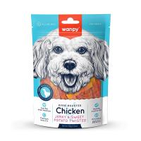 تشویقی سگ ونپی با طعم سیبزمینی شیرین دورپیچ مرغ 100 گرمی