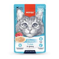 پوچ نچرال گربه ونپی Wanpy با طعم ماهی تن 70 گرمی