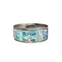 کنسرو بچه گربه مونژه با طعم تن ماهی و آلوئه ورا در ژله 80 گرم