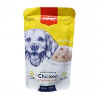 پوچ نچرال سگ ونپی Wanpy طعم مرغ و جگر 100 گرمی
