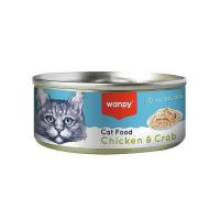 کنسرو نچرال گربه ونپی طعم مرغ و خرچنگ 95 گرمی