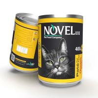کنسرو پته گربه نوول طعم مرغ 400 گرم