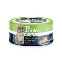 کنسرو پته بچه گربه پابلو طعم مرغ و اردک با کدوتنبل 200 گرم