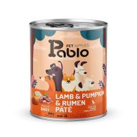 کنسرو پته سگ پابلو طعم گوشت بره و سیرابی با کدوتنبل 800 گرم