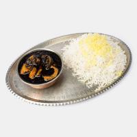 چلو خورشت قورمه سبزی