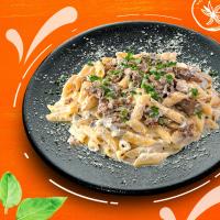 پاستا پنه بیف آلفردو (گوشت)