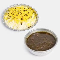 چلو خورشت مرغ مسما