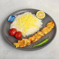 چلو جوجه کباب زعفرانی