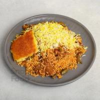 لوبیا پلو با گوشت