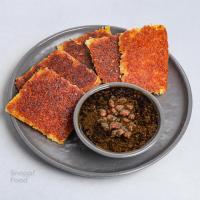 ته دیگ با خورشت قورمه سبزی (بدون گوشت)