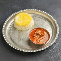 چلو خورشت قیمه سیب زمینی