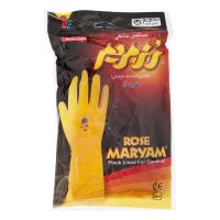 دستکش خانگی متوسط رز مریم (1 بسته)