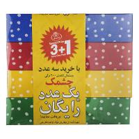 پک 3+1 عددی دستمال کاغذی خالدار دو لایه چشمک (100 برگ)