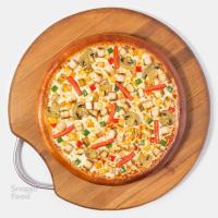 پیتزا آمریکایی چیکن گارلیک دو نفره