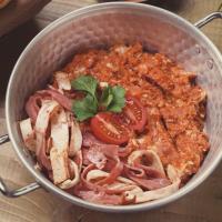 املت با بیکن