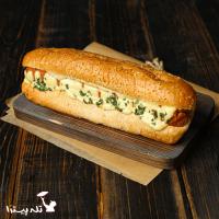 ساندویچ هات داگ و پنیر