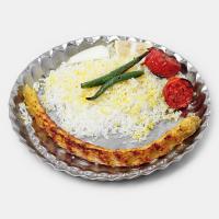 چلو کوبیده مرغ متوسط