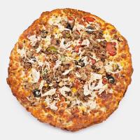 پیتزا میکس گوشت و مرغ آمریکایی سه نفره