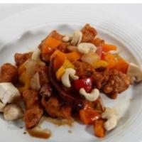 مرغ با بادام هندی