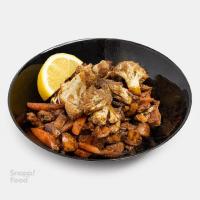 بیف با فلفل سیاه و سبزیجات