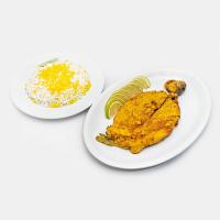 چلو ماهی قزل آلا سرخ شده