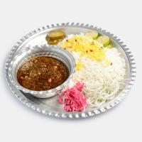 چلو خورشت قورمه سبزی