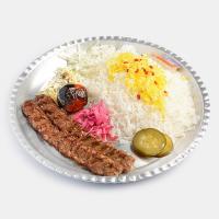 چلو کباب کوبیده گوسفندی