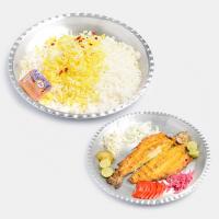 چلو ماهی قزل آلا کبابی