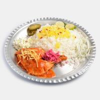 چلو مرغ سس پز (ران)