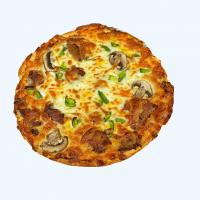 پیتزا گوشت و قارچ آمریکایی یک نفره (24 سانتی متری)