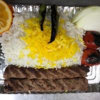 چلو کباب گوشت