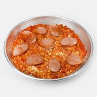 املت سوسیس و پیاز ۴ عدد تخم مرغ