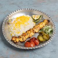 چلو جوجه کباب زعفرانی