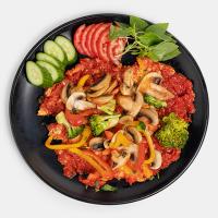 املت گوجه سبزیجات