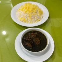 چلو خورشت قورمه سبزی