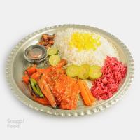 چلو مرغ سس پز (ران)