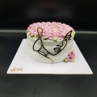 کیک خامه ای طرح 14