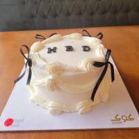 کیک پاپیون مشکی بزرگ