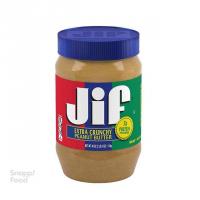 کره بادام زمینی کرانچی جیف (درب کاربنی )454 گرم