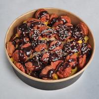 سیب زمینی سرخ شده و سوسیس