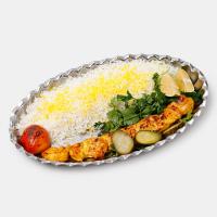 چلو جوجه کباب زعفرانی