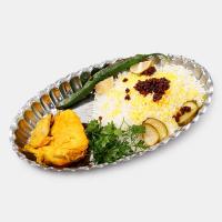 چلو سینه مرغ زعفرانی