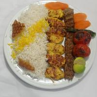 چلو کباب میکس (برنج ایرانی)