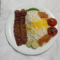 چلو کباب کوبیده (برنج ایرانی)