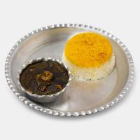 چلو خورشت قلیه میگو