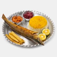 چلو ماهی شیر نیزه سرخ شده