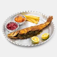 چلو ماهی شوریده شکم پر